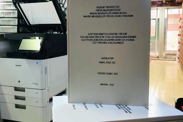 Dereağzı Fotokopi ODTÜ Tez Ciltleme - Resim 9