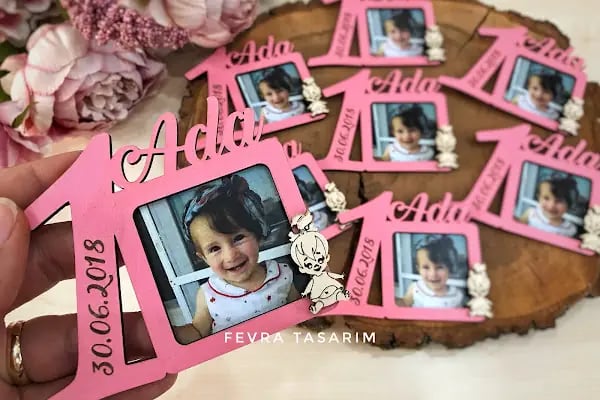 Fevra Tasarım Nikah Şekeri - Magnet - Resim 7