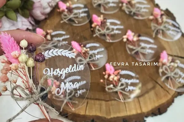 Fevra Tasarım Nikah Şekeri - Magnet - Resim 14