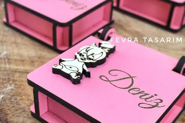 Fevra Tasarım Nikah Şekeri - Magnet - Resim 11