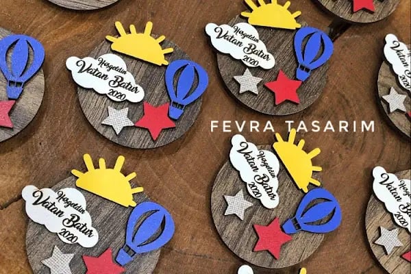 Fevra Tasarım Nikah Şekeri - Magnet - Resim 9