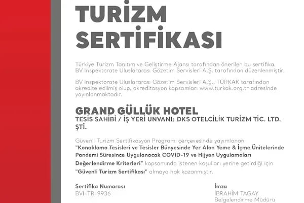 Grand Güllük Hotel - Resim 13