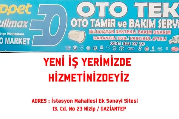 Oto Tek Tamir Bakım Servisi Nizip - Resim 3