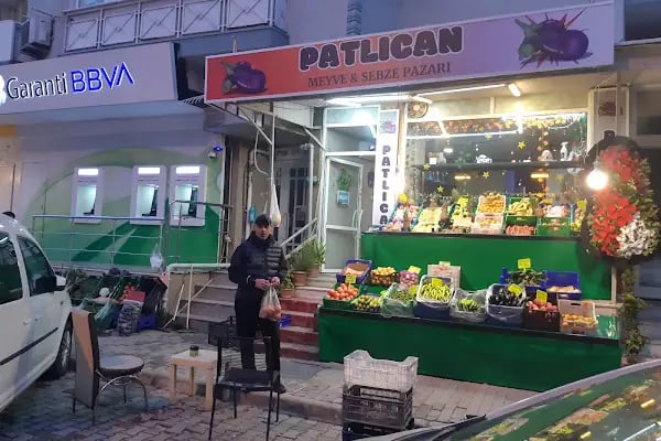 Patlıcan meyve ve sebze pazarı - Resim 9