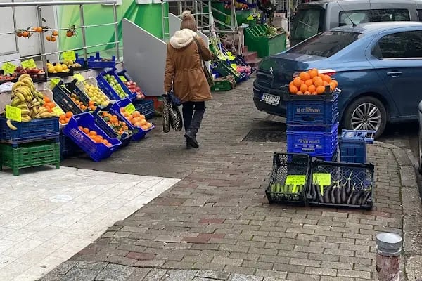 Patlıcan meyve ve sebze pazarı - Resim 5