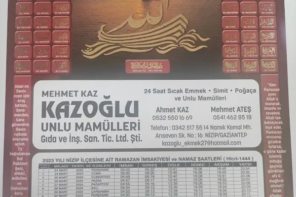 KAZOGLU UNLU MAMÜLLERİ LTD.ŞTİ - Resim 5