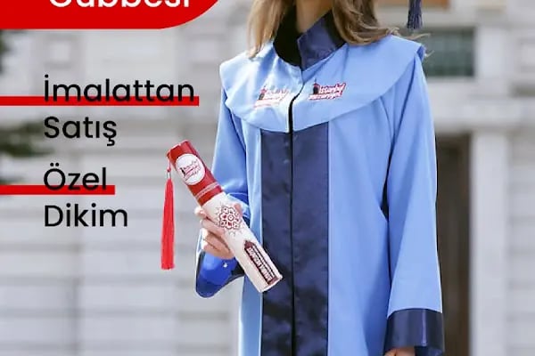 Vural Giyim Mezuniyet Cübbesi Kep İmalat Toptan | Okul Yargı Avukat Kıyafetleri - Resim 2