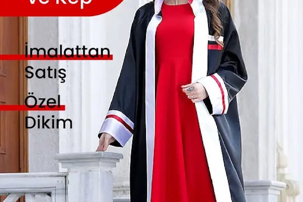 Vural Giyim Mezuniyet Cübbesi Kep İmalat Toptan | Okul Yargı Avukat Kıyafetleri - Resim 3
