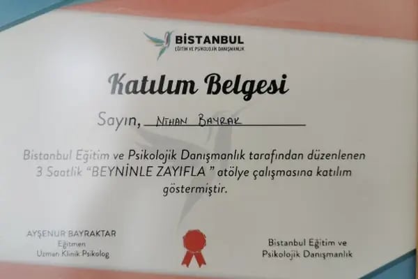 Psikolog Nihan Bayrak Psikolojik Danişmanlik Merkezi - Resim 19