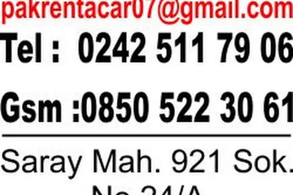Pak Rent A Car Alanya - Resim 5