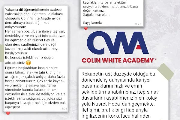 Colin White Academy - İngilizce Dil Kursu - Resim 16