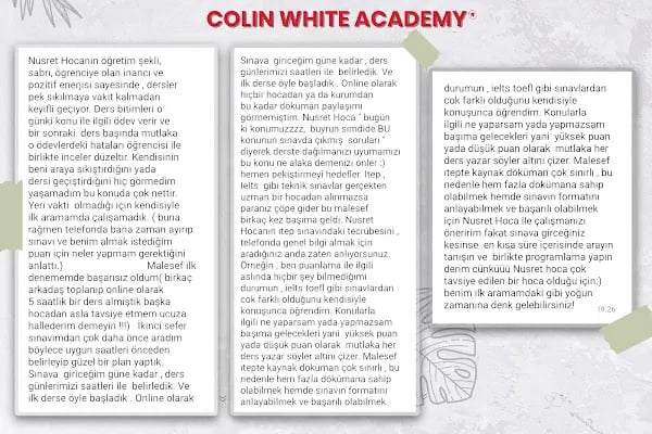 Colin White Academy - İngilizce Dil Kursu - Resim 19
