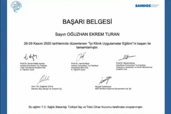 Doç. Dr. Oğuzhan Ekrem Turan , Kardiyoloji - Resim 7