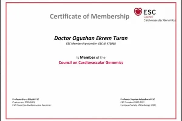 Doç. Dr. Oğuzhan Ekrem Turan , Kardiyoloji - Resim 6