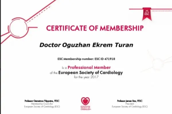 Doç. Dr. Oğuzhan Ekrem Turan , Kardiyoloji - Resim 4