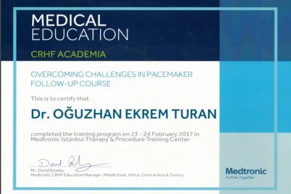 Doç. Dr. Oğuzhan Ekrem Turan , Kardiyoloji - Resim 3