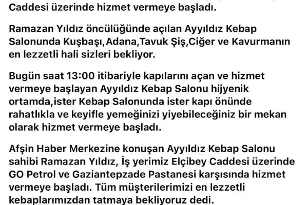Ayyıldız KEBAB Salonu - Resim 8