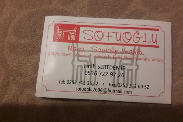 Sofuoglu Sandalye Masa - Resim 5