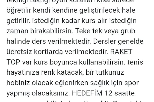 Tenis dersi tenis kursu - Resim 14