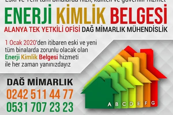 ALANYA Enerji Kimlik Belgesi EKB Dağ Mimarlık Mühendislik - Resim 10